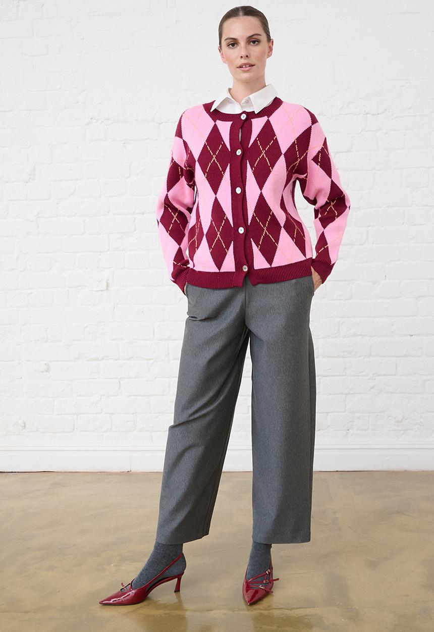 Me&B - Barrel Ponti Pants - Charcoal