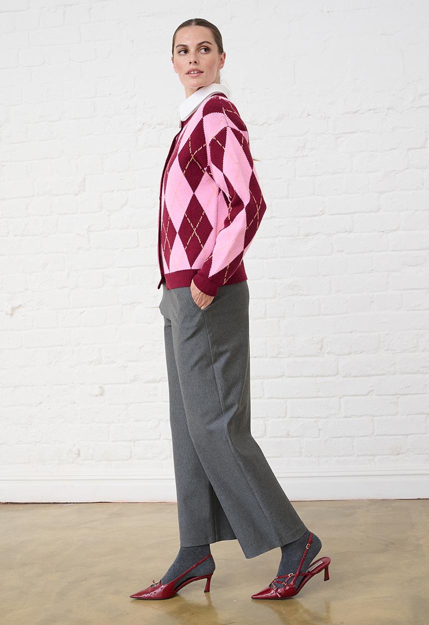 Me&B - Barrel Ponti Pants - Charcoal