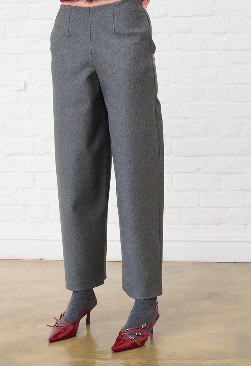 Me&B - Barrel Ponti Pants - Charcoal