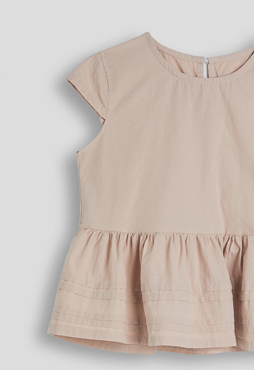 Pop Candy - Capped sleeve blouse - dusty pink