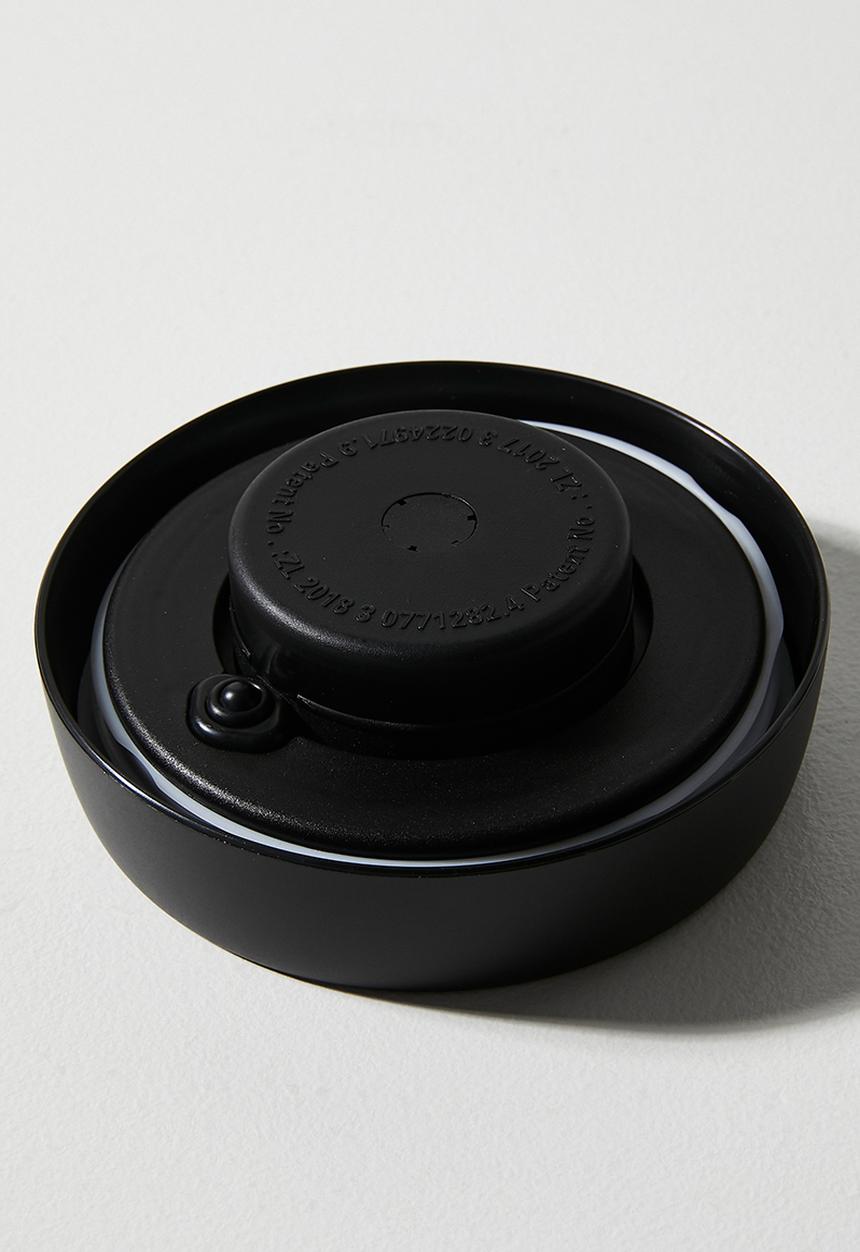 Excellent Houseware - Boro glass storage jar - Black