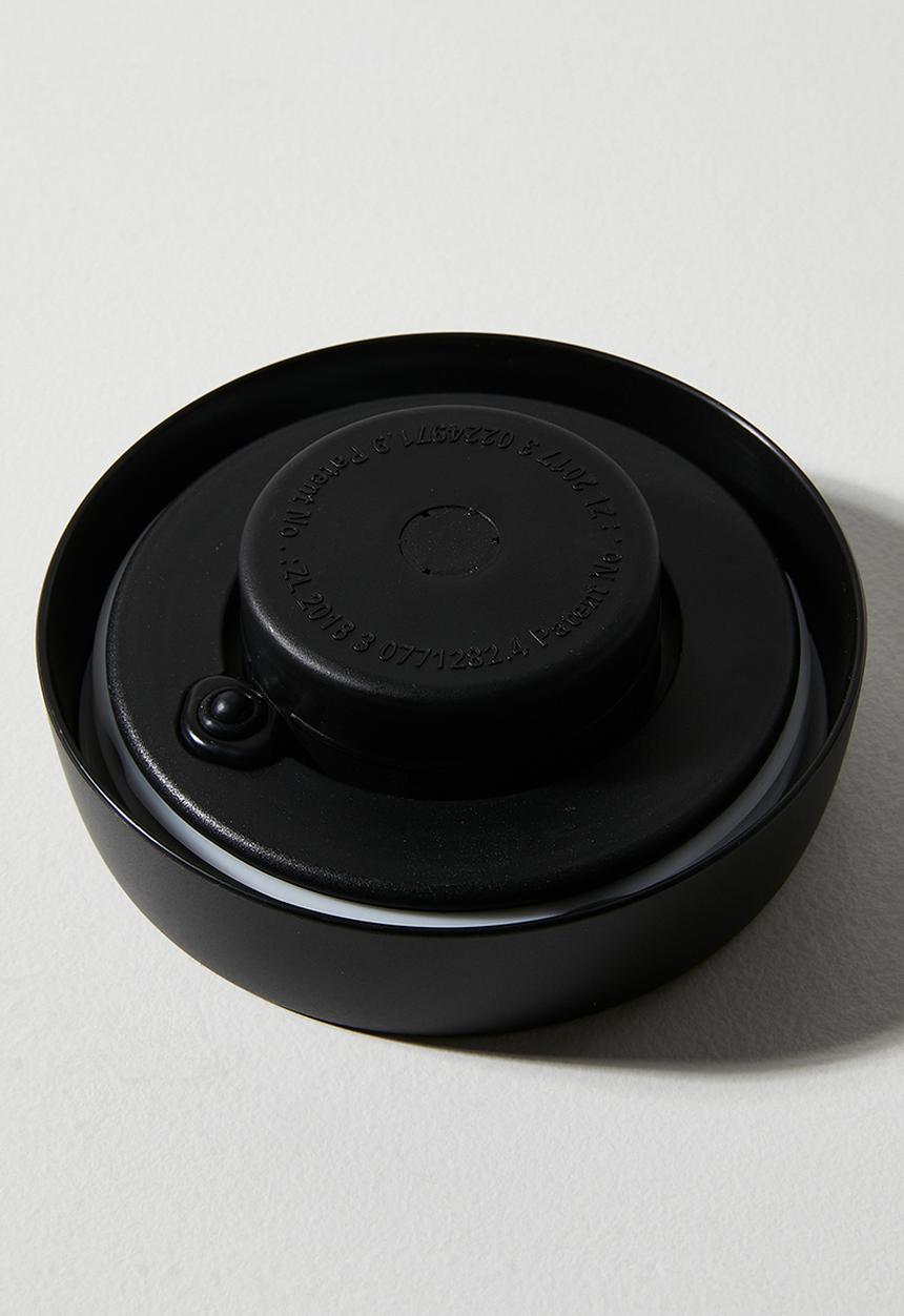 Excellent Houseware - Boro glass storage jar - Black