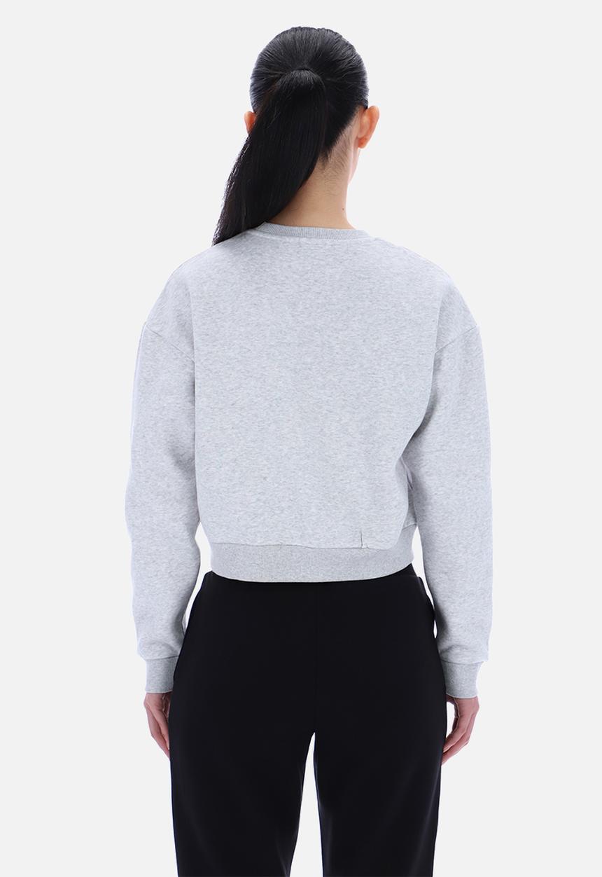 Reebok - Hazel Cropped Sweatshirt - Silver Marl