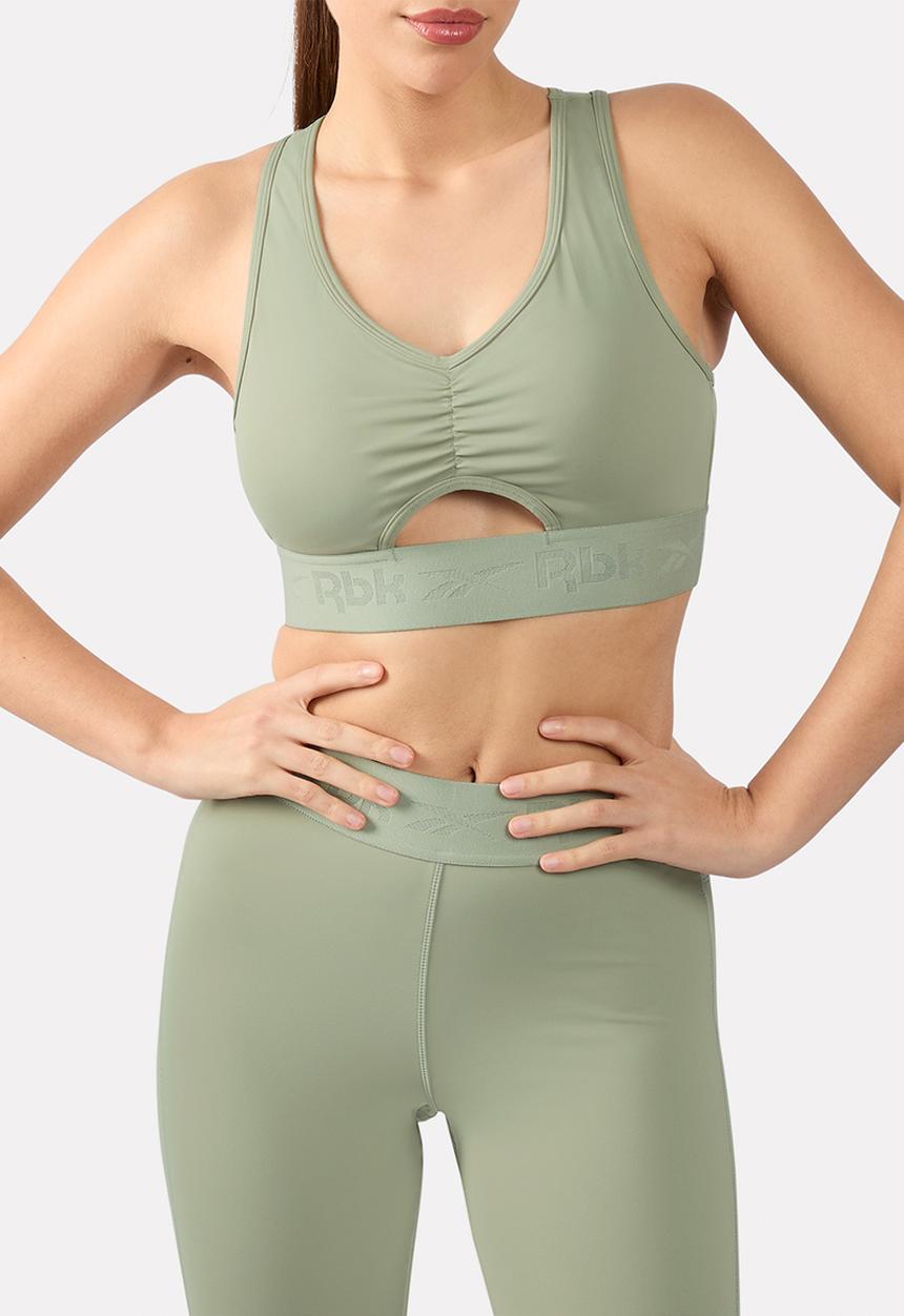 Reebok - Id Train Ruched Bra - Hazy Green