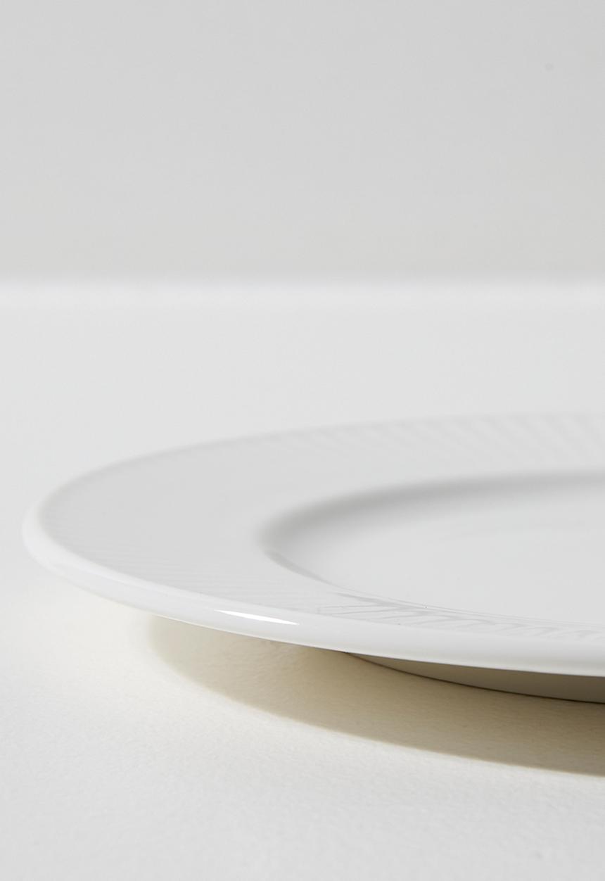 Excellent Houseware - Sia porcelain side plate set of 4 - White