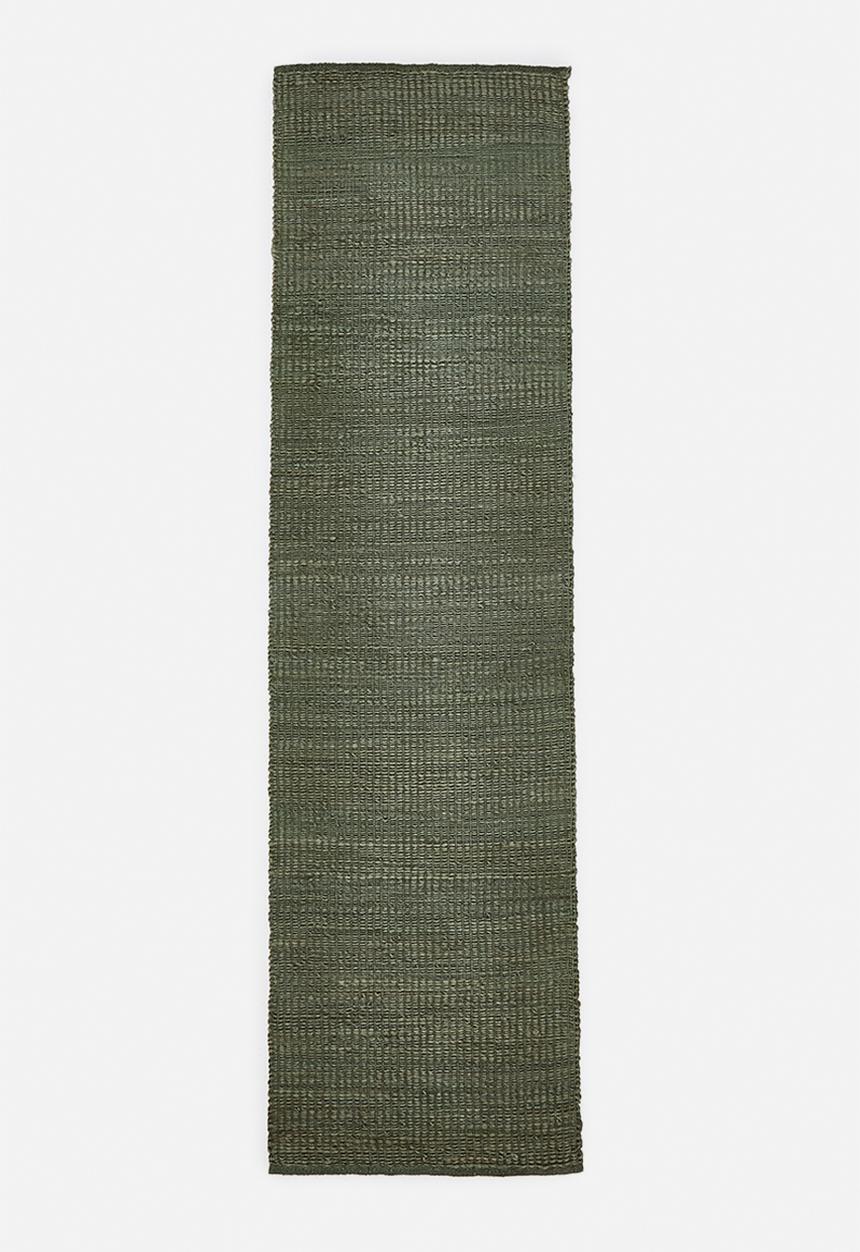 Sixth Floor - Boston Jute Runner - Olive