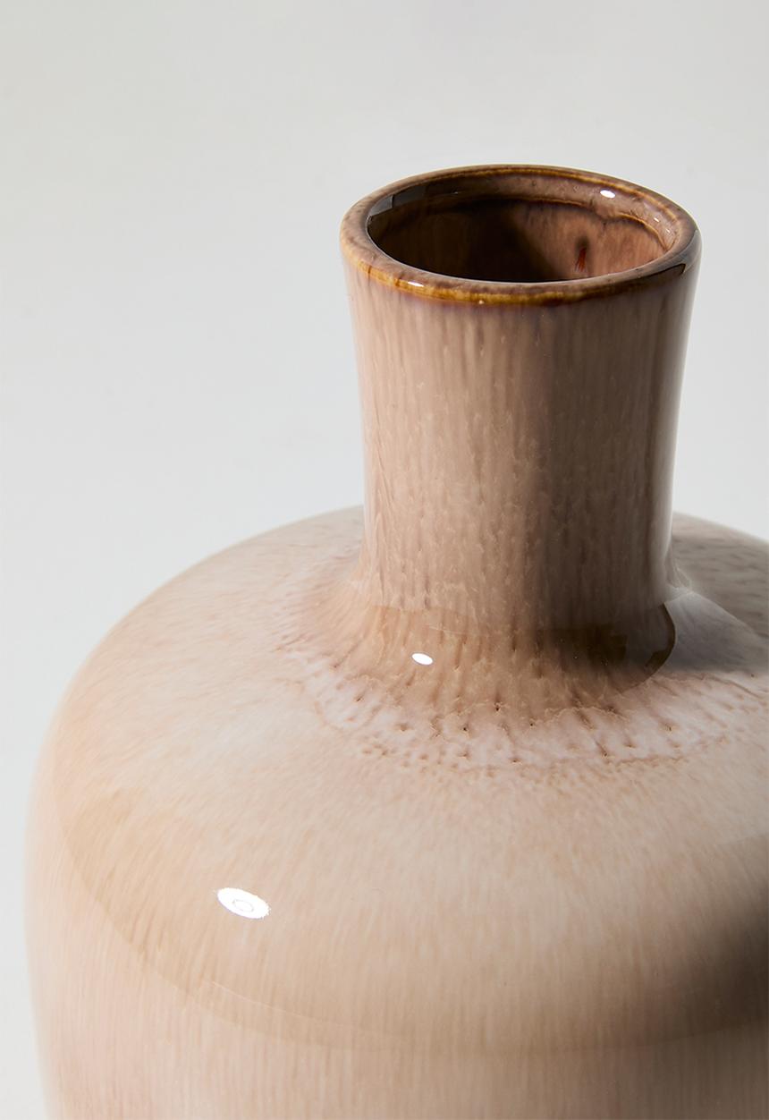 H&S - Porce vase - Beige