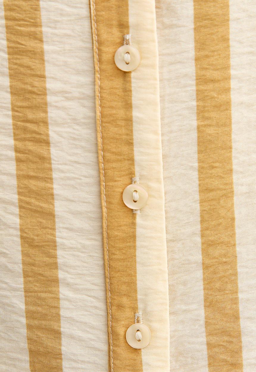 New Look - K jim wide stripe shirt - yellow