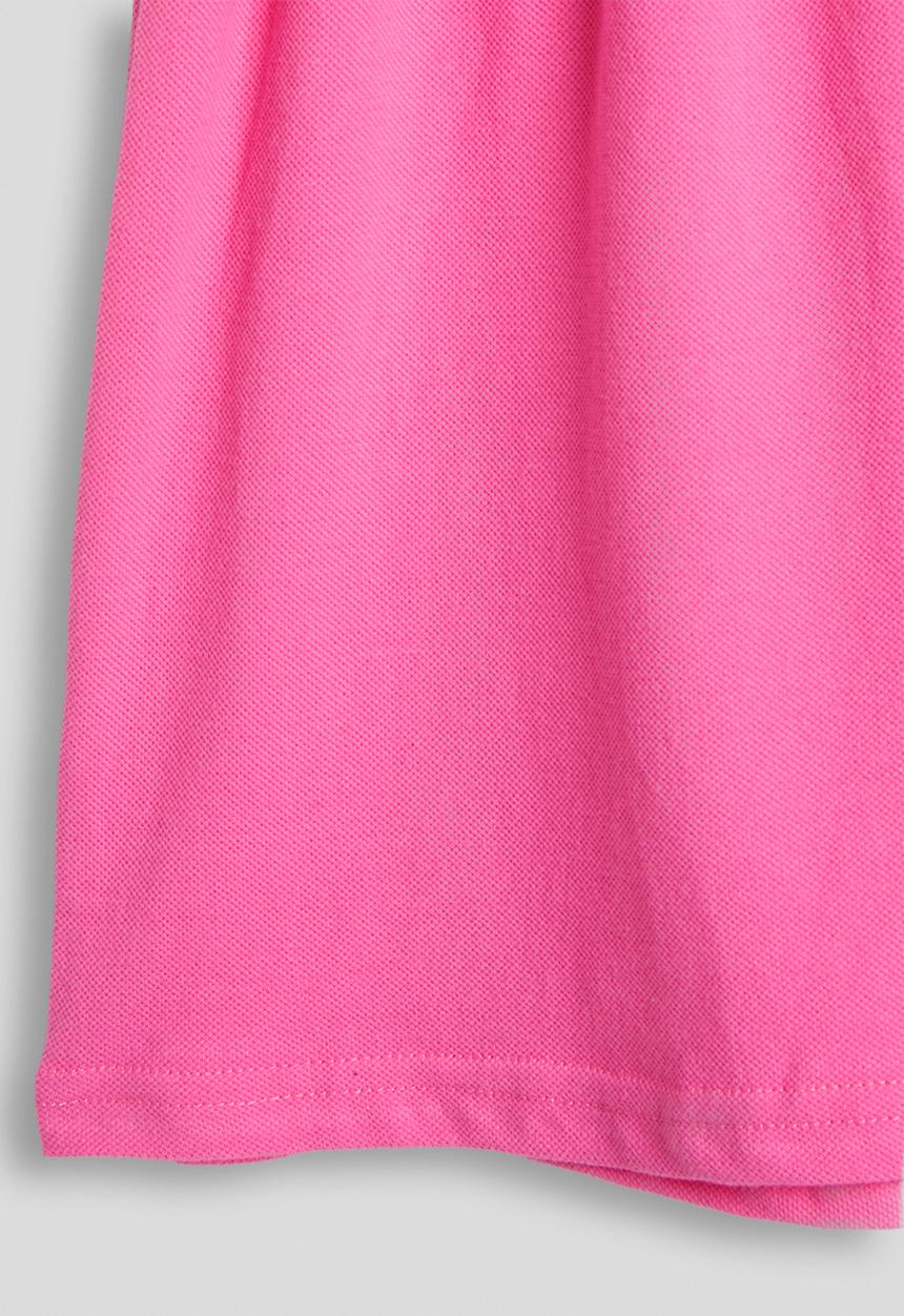 Pop Candy - Heart embroidered golfer dress - hot pink