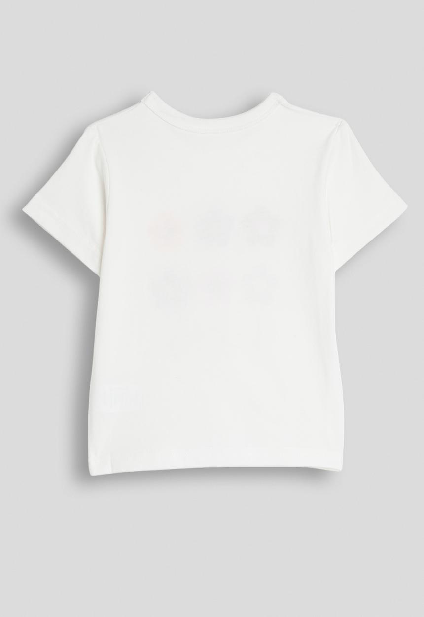 Pop Candy - Retro daisy tee - white