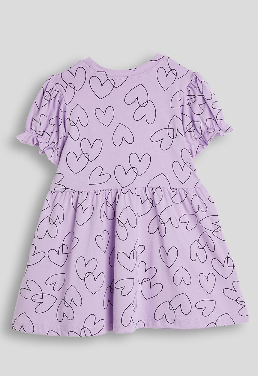 Pop Candy - Heart pattern skater dress - light purple