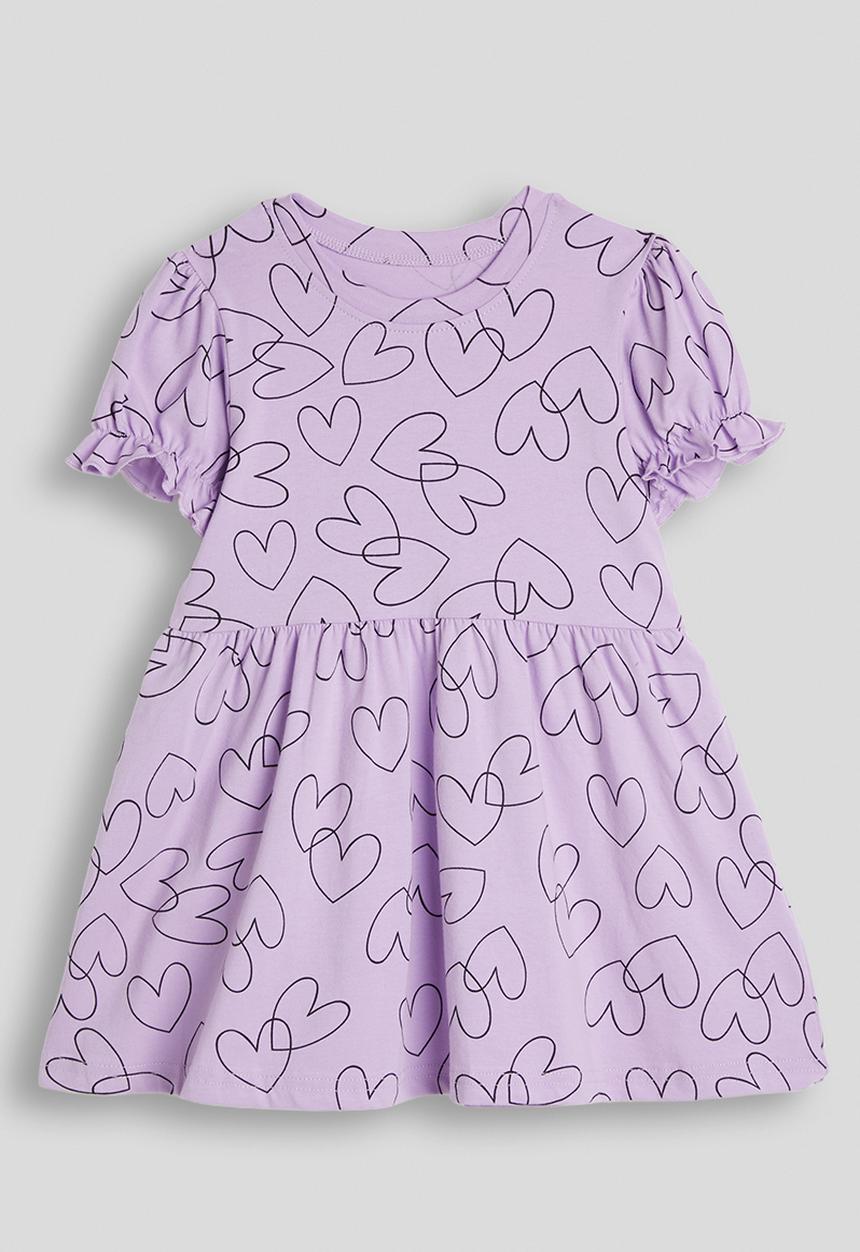 Pop Candy - Heart pattern skater dress - light purple