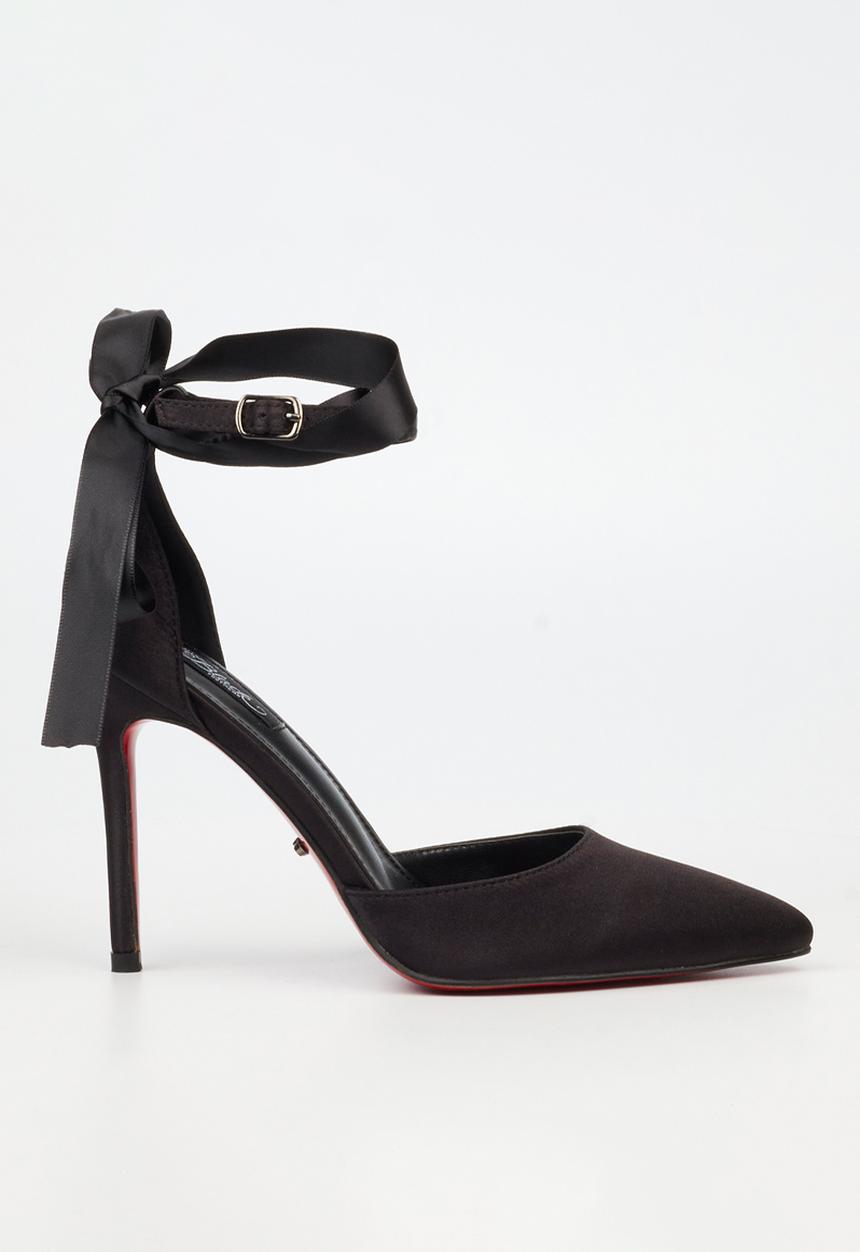 Miss Black - Lola 69 closed toe ankle strap - black