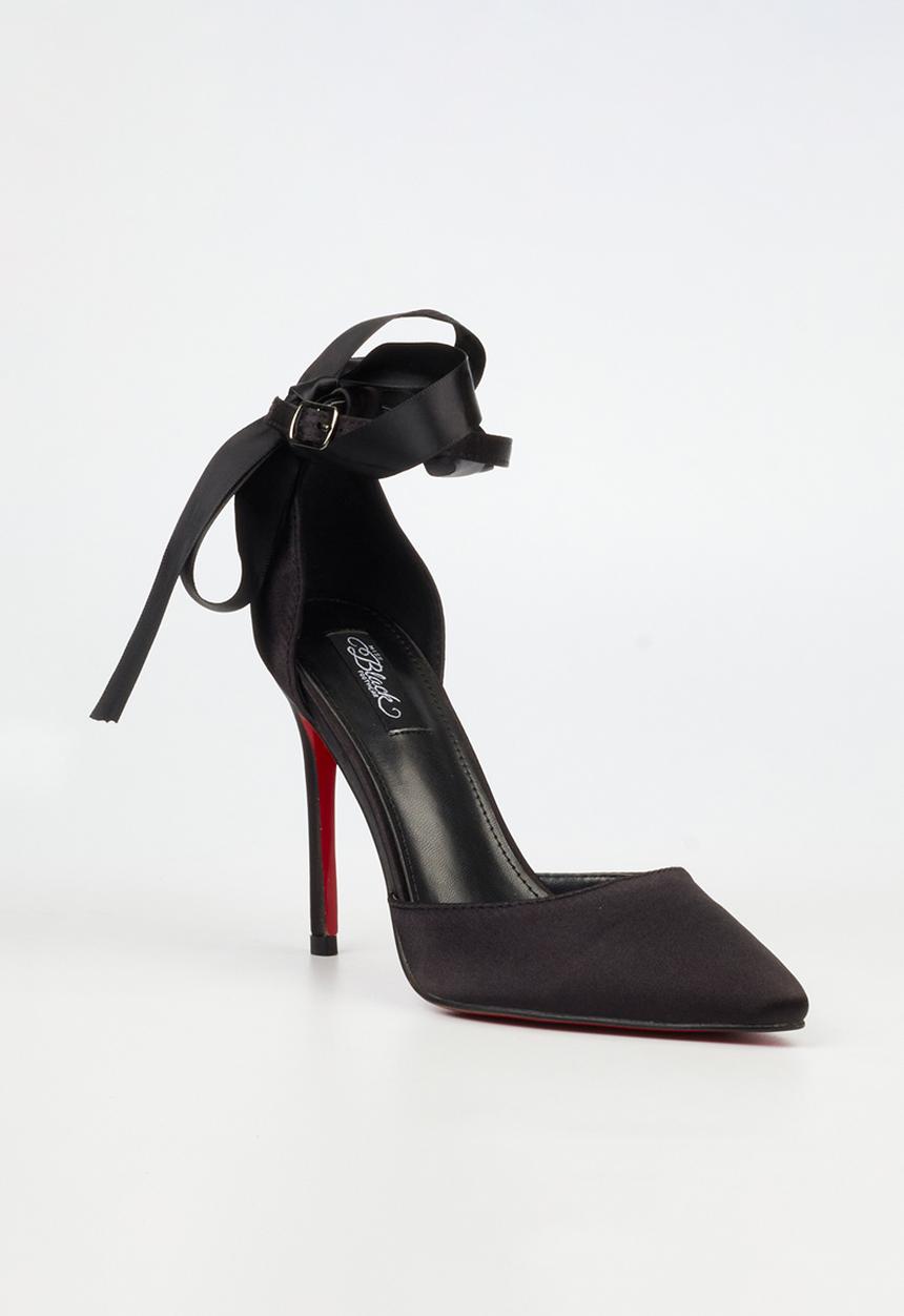 Miss Black - Lola 69 closed toe ankle strap - black