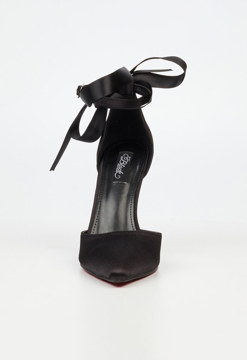 Miss Black - Lola 69 closed toe ankle strap - black