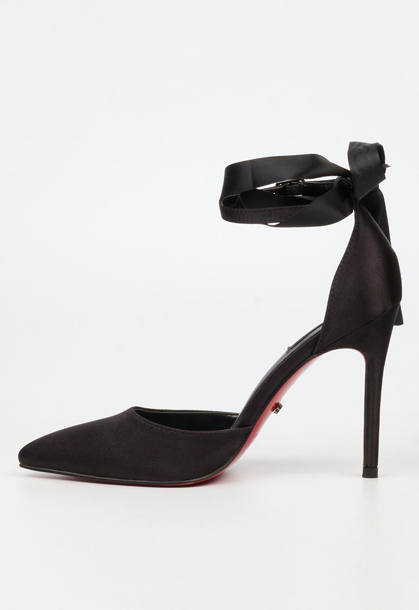 Miss Black - Lola 69 closed toe ankle strap - black