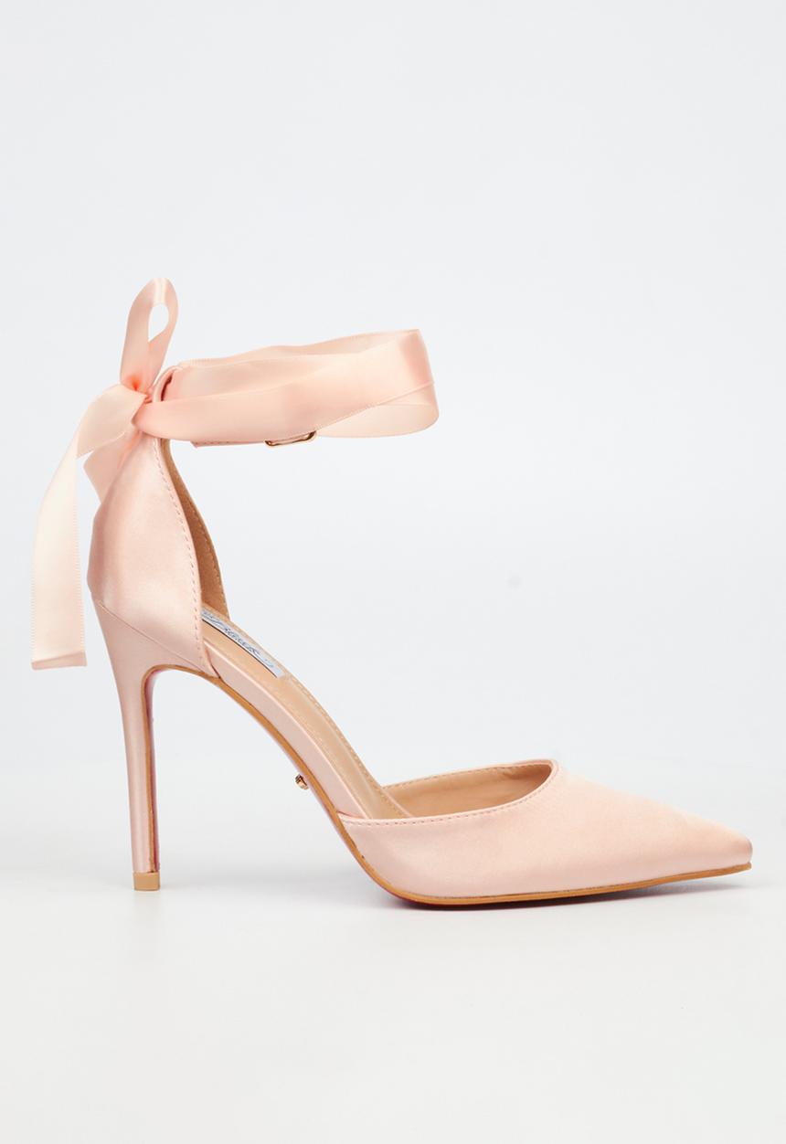 Miss Black - Lola 69 closed toe ankle strap - pink