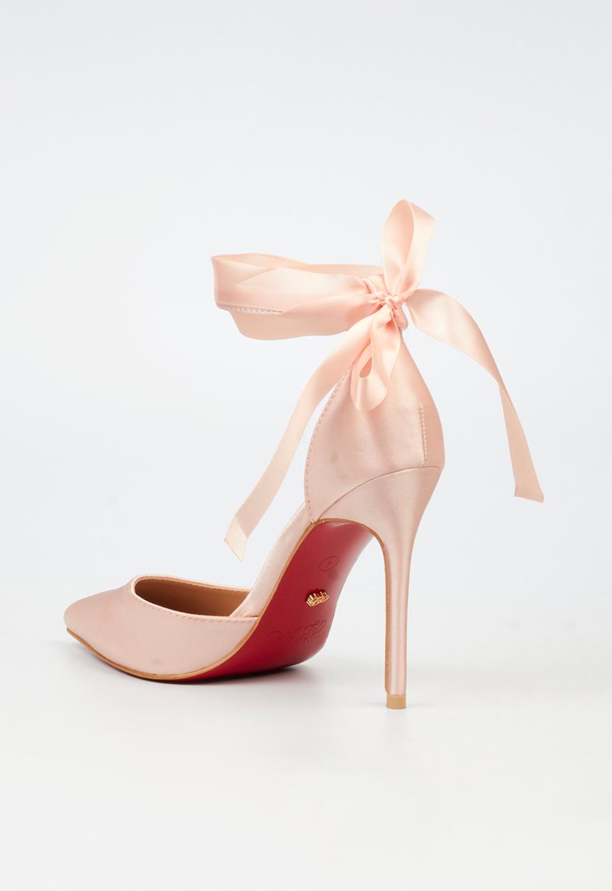 Miss Black - Lola 69 closed toe ankle strap - pink