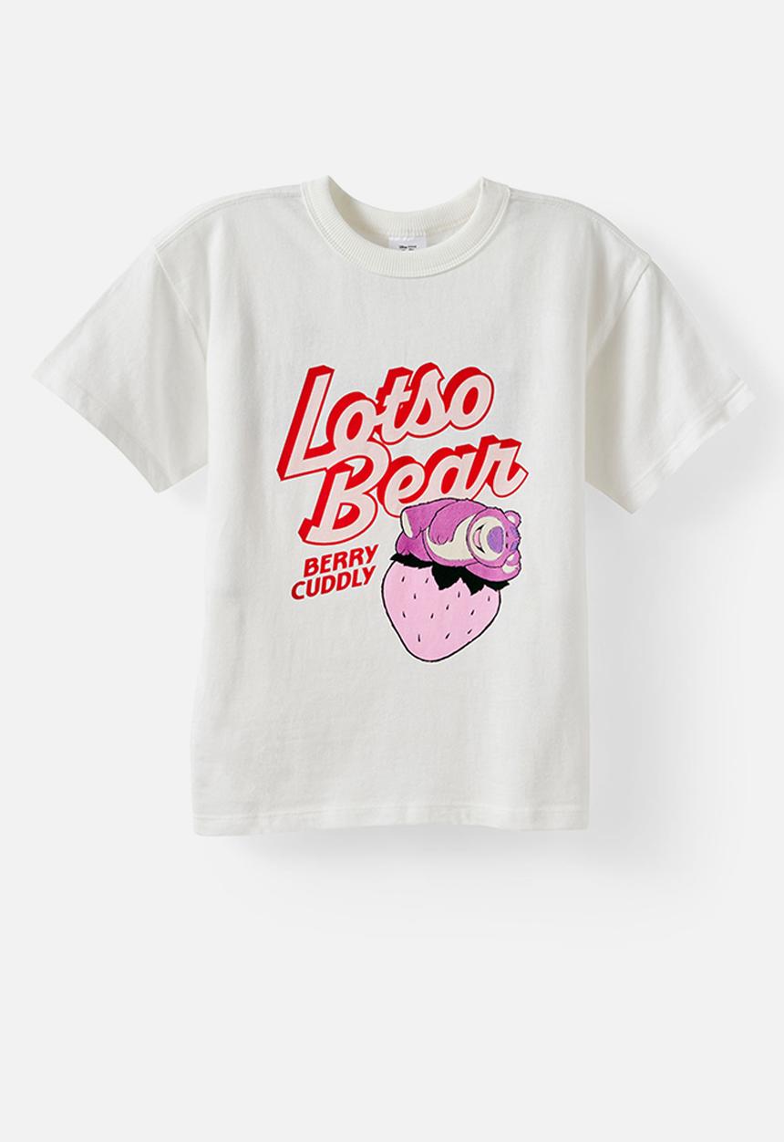 Cotton On - License Drop Shoulder Short Sleeve Tee - Lcn Dis Vanilla/Toy Story Berry Sweet
