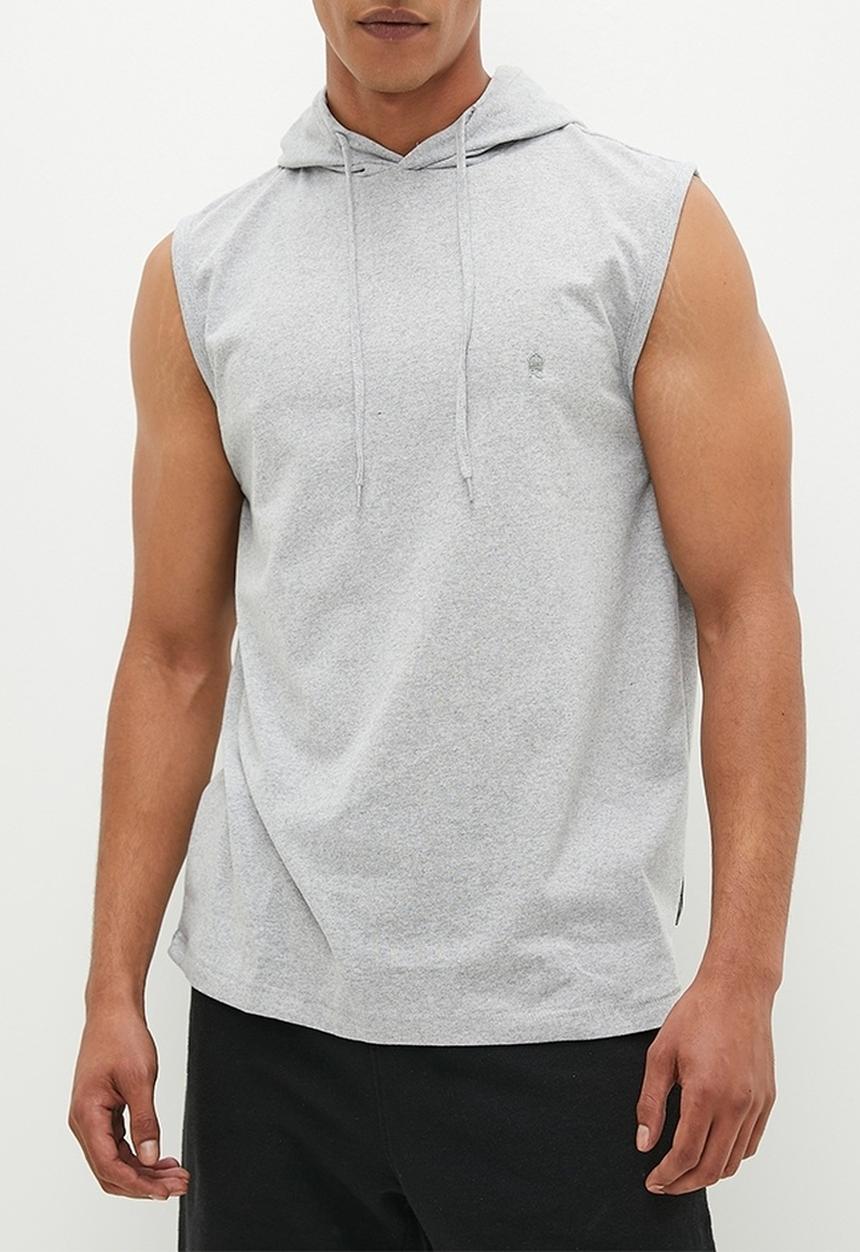 French Connection - Sleeveless hood - light grey marl 