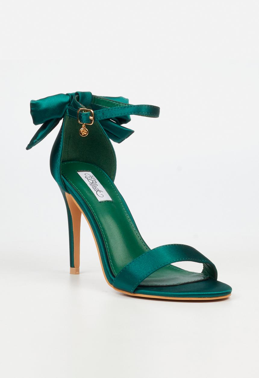 Miss Black - Jazz 43 open toe ankle strap - green