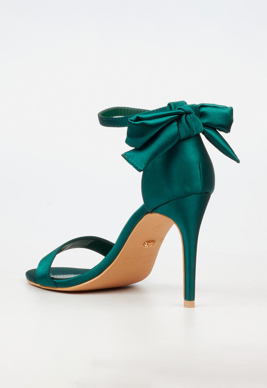 Miss Black - Jazz 43 open toe ankle strap - green