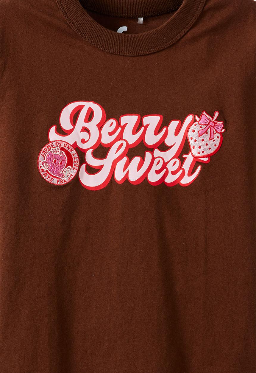 Cotton On - Poppy Oversize Graphic Print Tee - Tea Party Pink/Berry Sweet