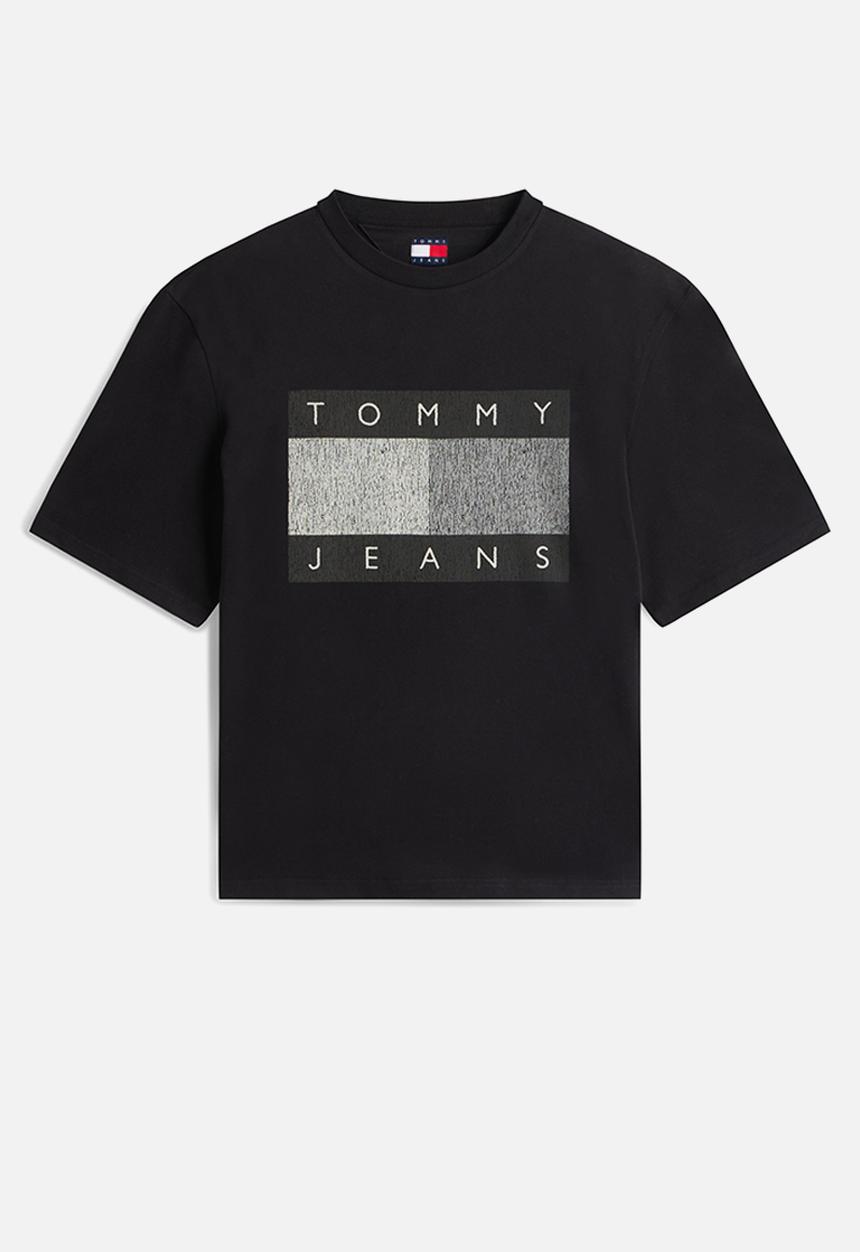 Tommy Hilfiger - Tjm 90S Distressed Flag Tee - Black