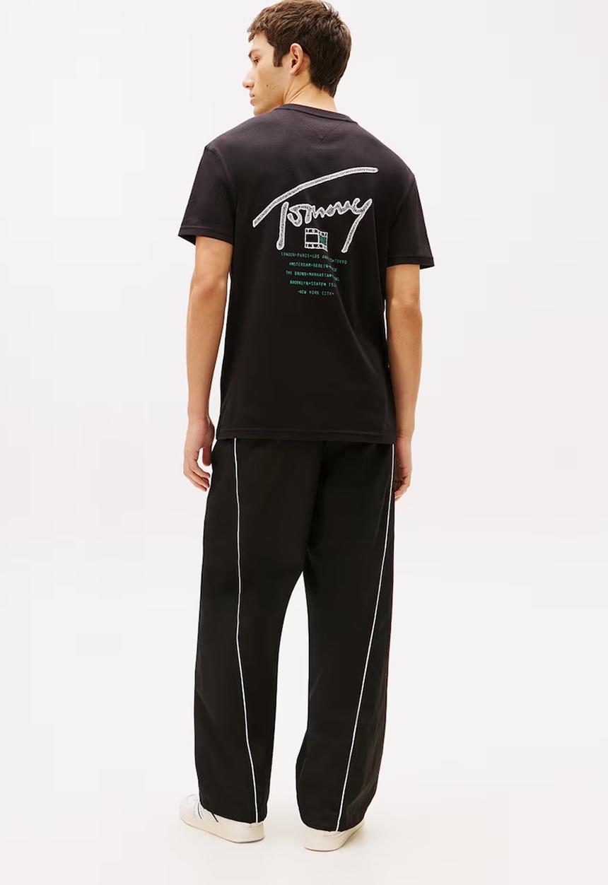 Tommy Hilfiger - Tjm Reg Sign Backprint Short Sleeve T-shirt Ext - Black