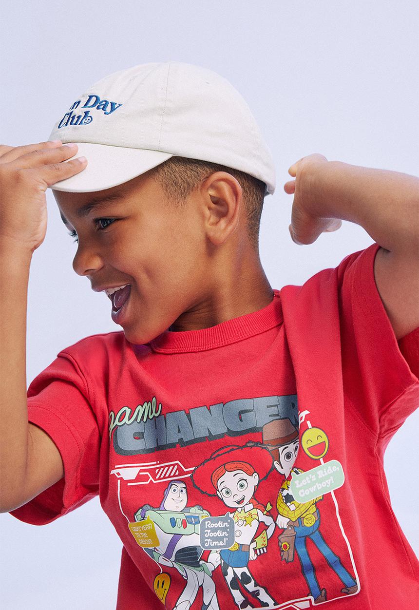 Cotton On - License Drop Shoulder Ss Tee - Lcn Dis Varsity Red/ Toy Story Game Changers