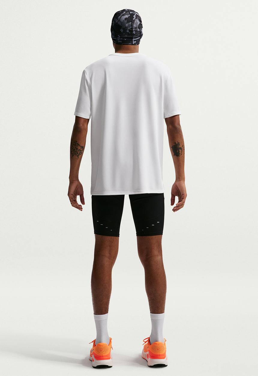 Nike - Miler  Dri-FIT Short-Sleeve Running Top - White/Reflective Silver