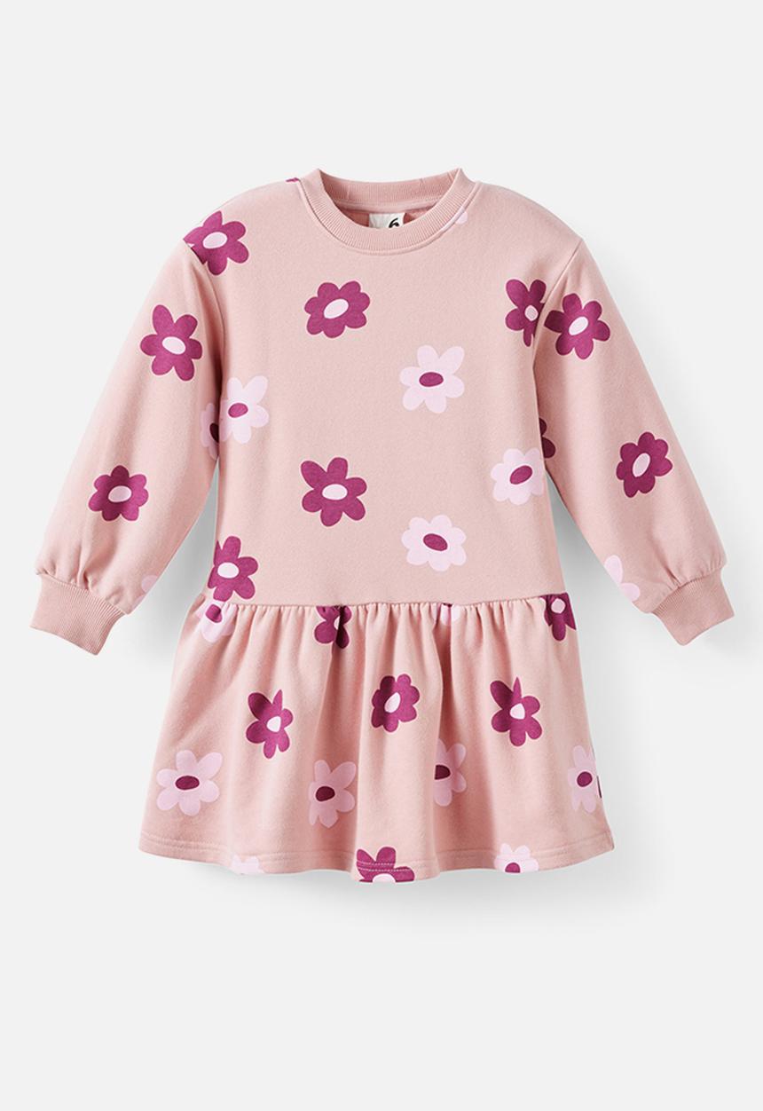 Cotton On - Sally Long Sleeve Dress - Zephyr/Tea Party Pink Floral