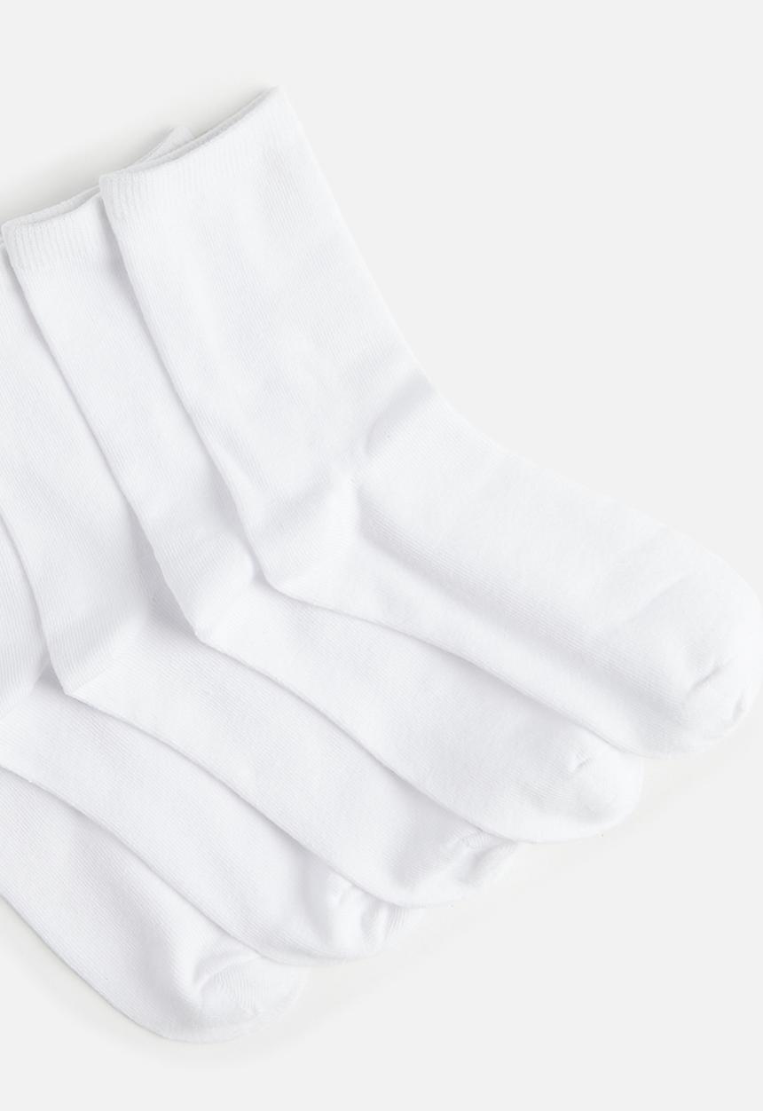 Pop Candy - 5 Pack crew socks - white