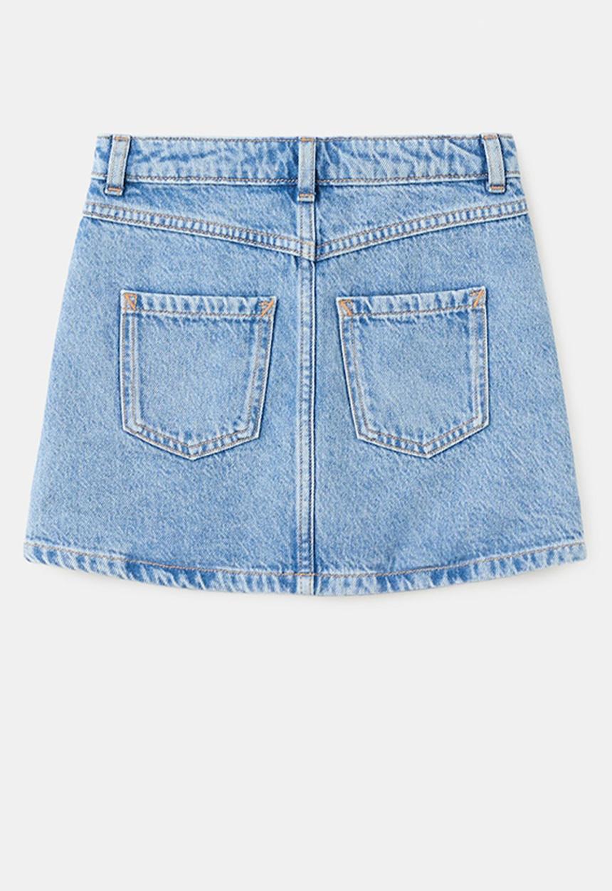 MANGO - Skirt Arizona - Open Blue