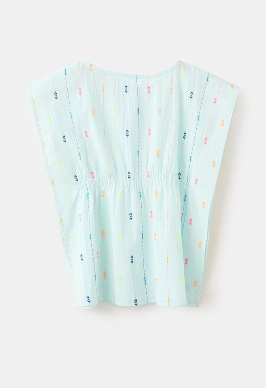 MANGO - Dress Kafty - Light Pastel Blue