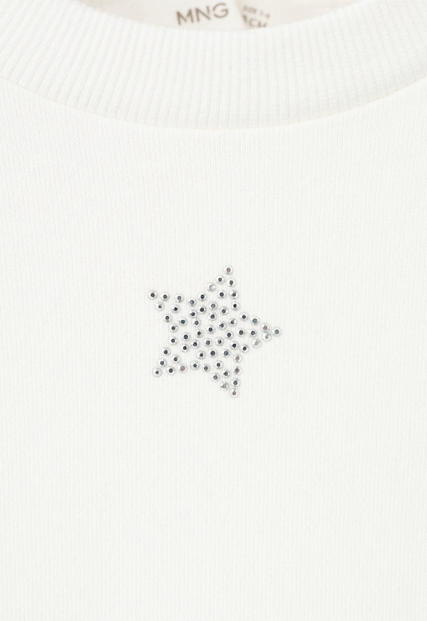 MANGO - Sweatshirt Starry - Natural