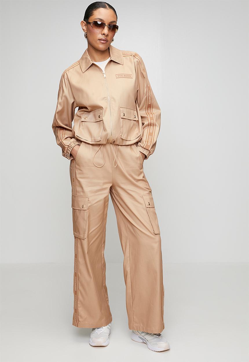 Steve Madden - Ladies sophie zip through shacket - caramel