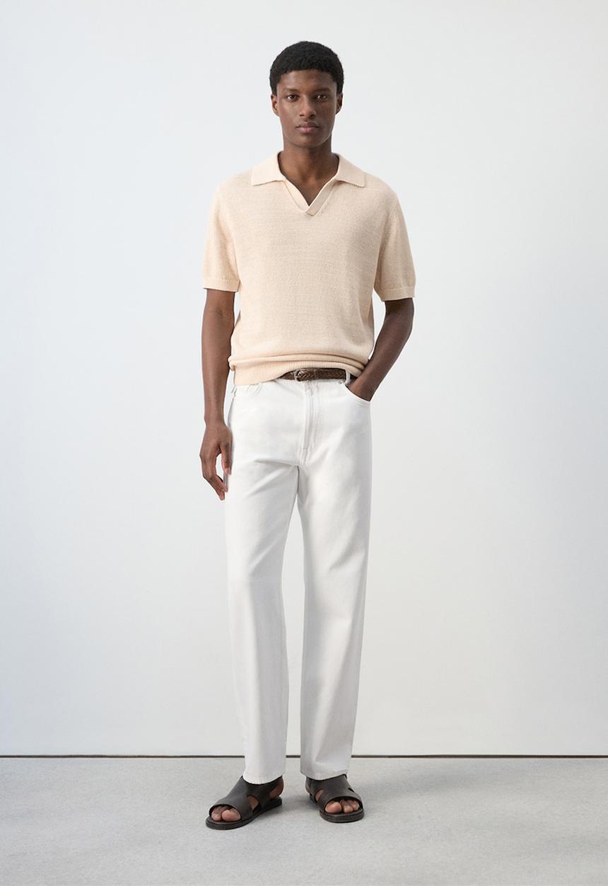 MANGO - Jeans Rino - Off white