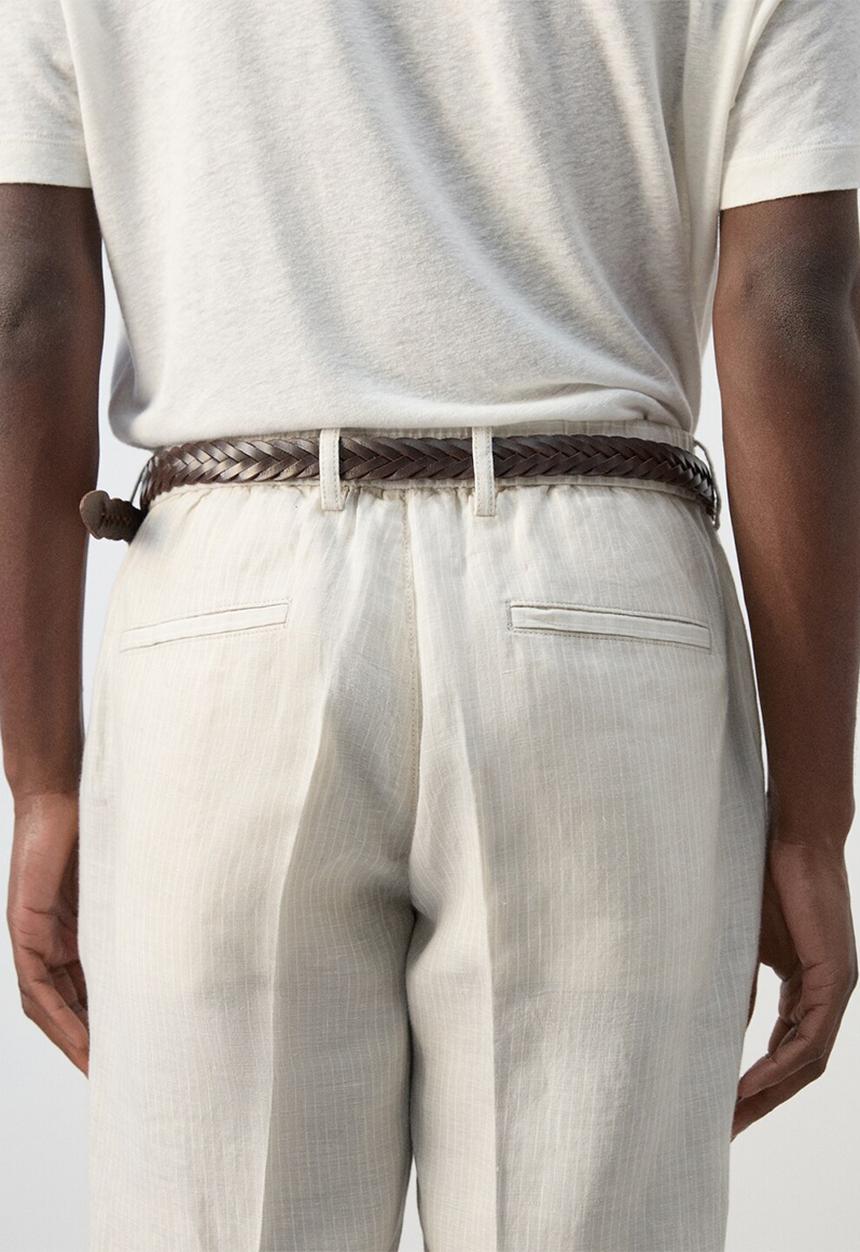 MANGO - Trousers Soller - Light Beige