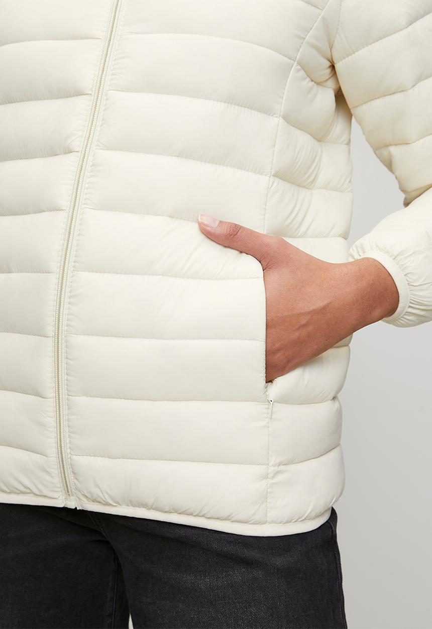 Stella Morgan - Puffer jacket Long Zip Through Comfy Puffer Jacket - White