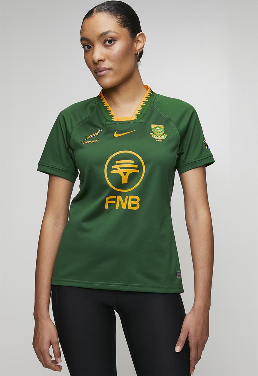 Nike - Springbok Wnk Stadium Ss Jersey - Gorge Green/University Gold