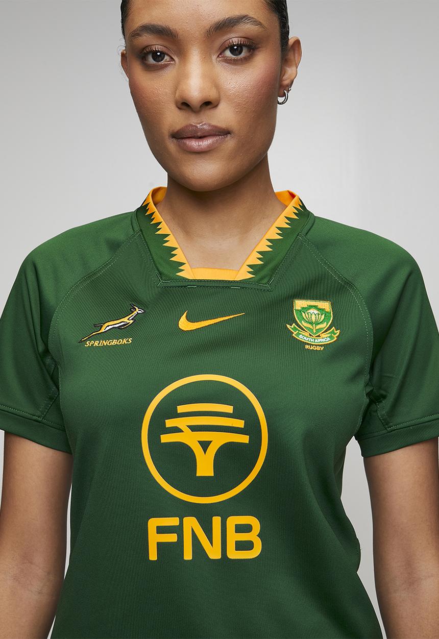 Nike - Springbok Wnk Stadium Ss Jersey - Gorge Green/University Gold