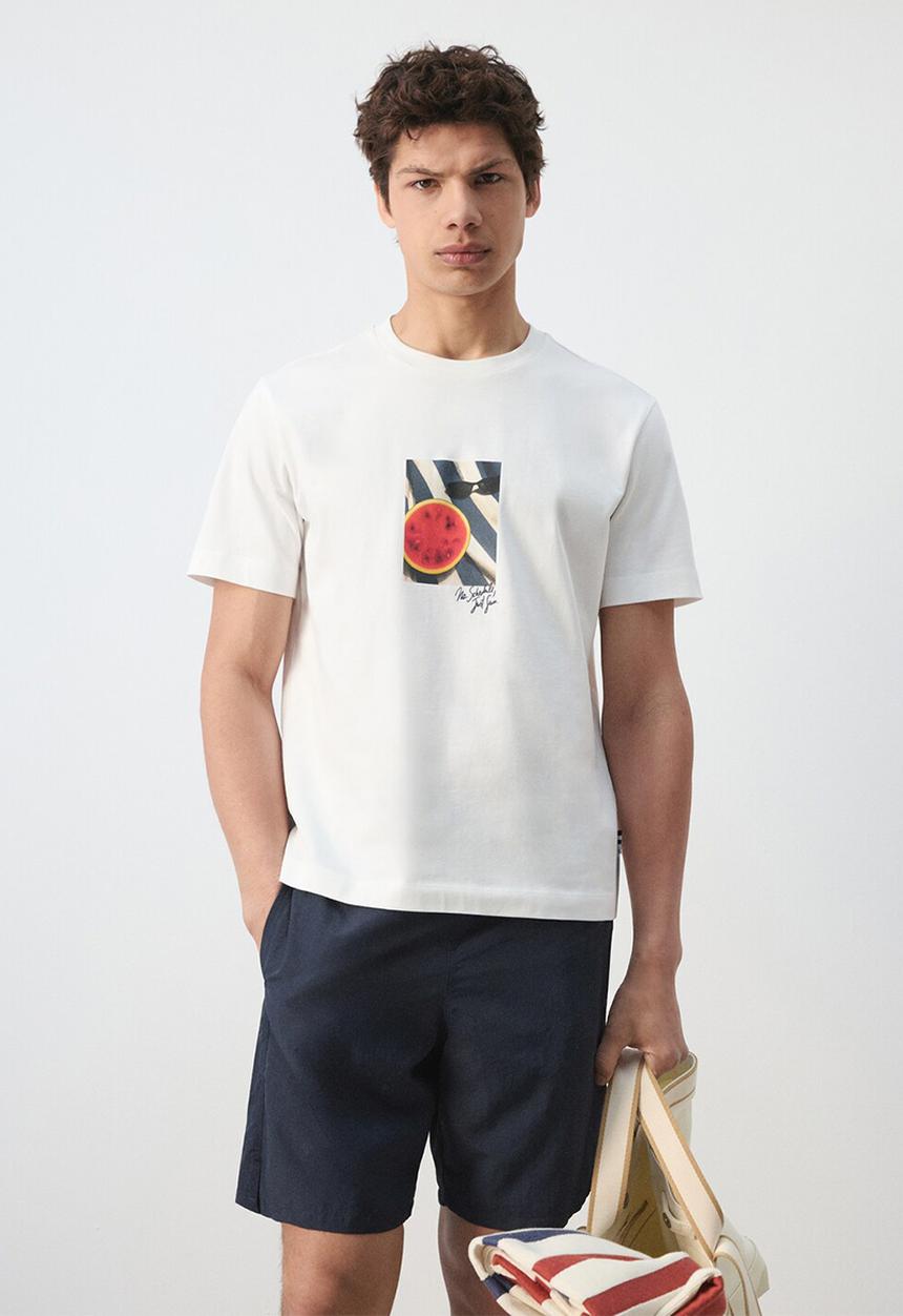 MANGO - T-Shirt Sandia - White
