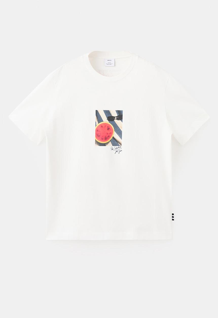 MANGO - T-Shirt Sandia - White