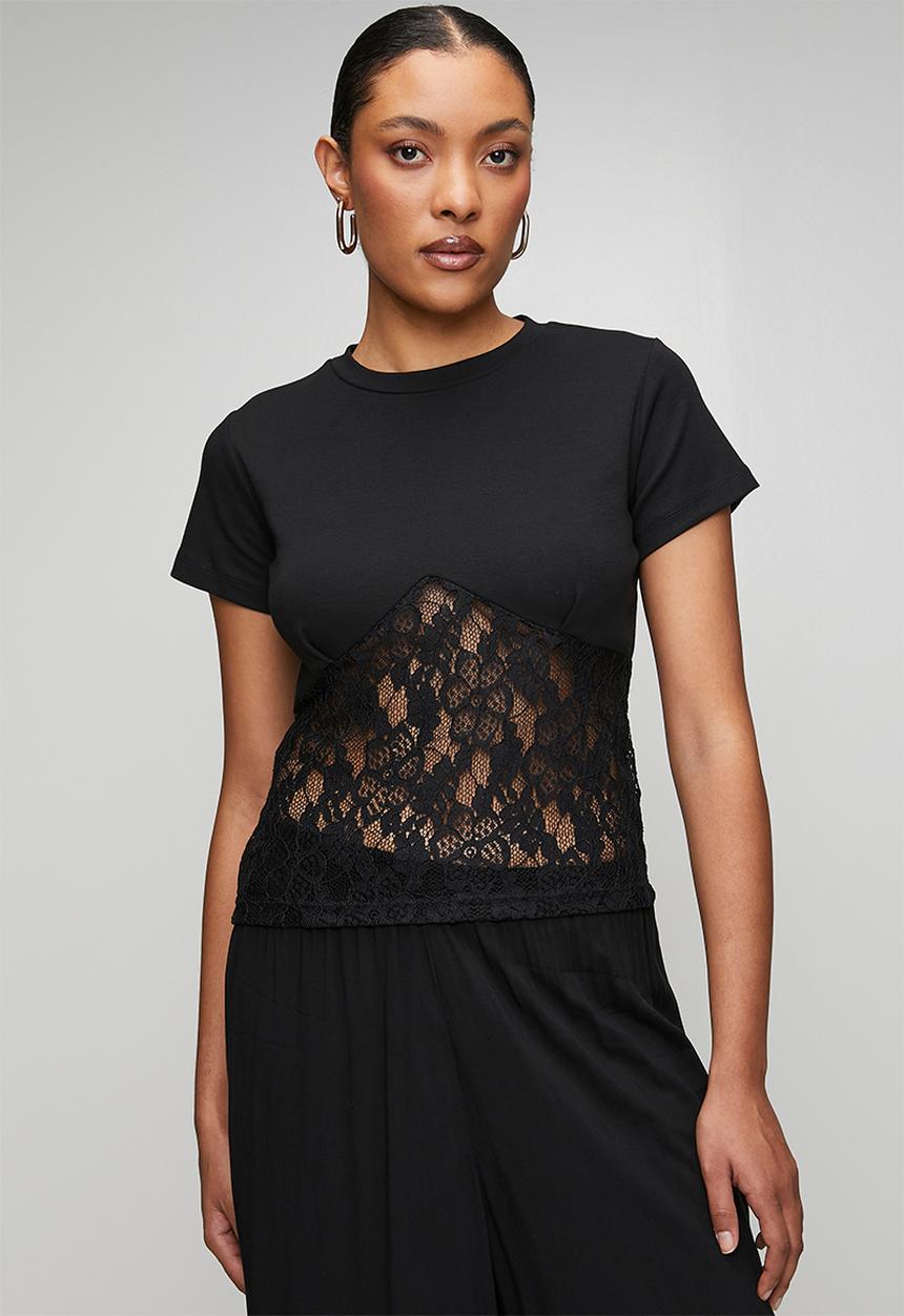 Trendyol - Lace Blouse - Black