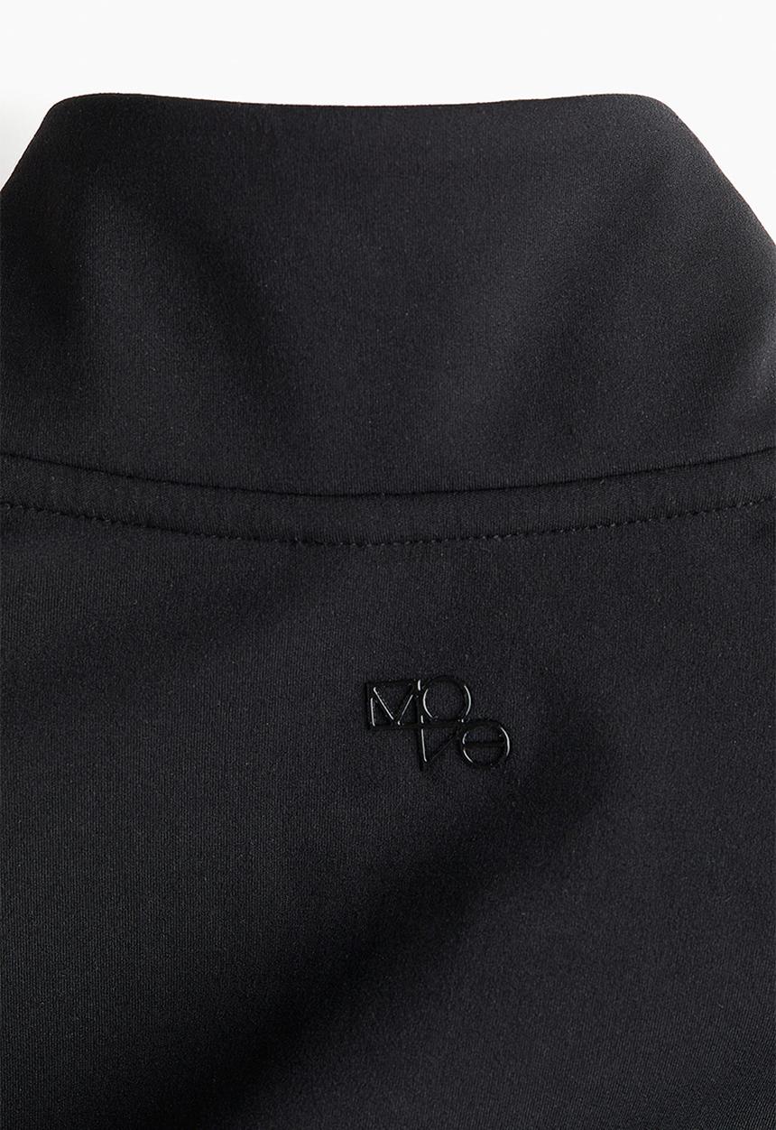 H&M - Softmove™ zip-through sports jacket - black