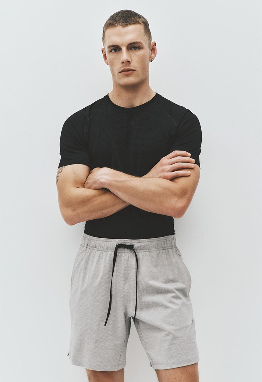 H&M - Sports shorts with drymove? - light grey marl