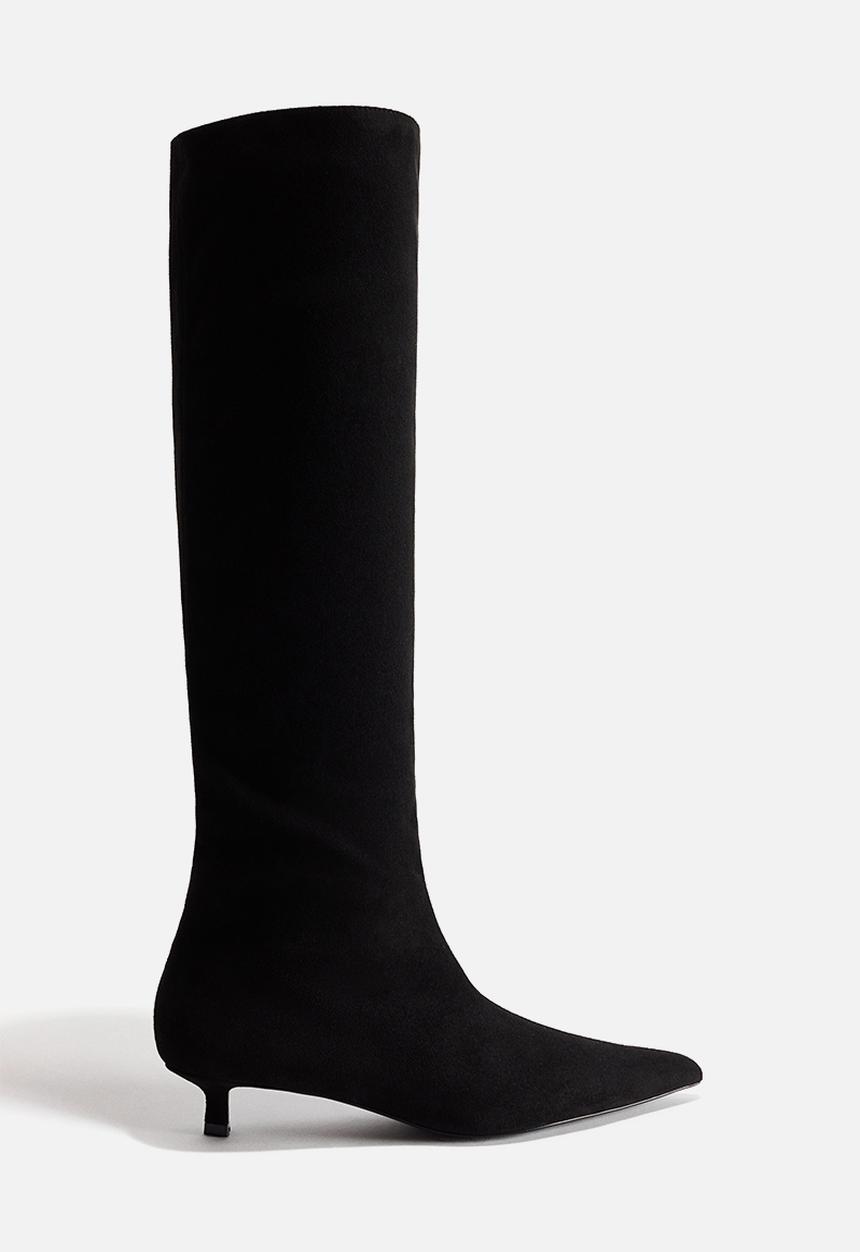 H&M - Kitten-heeled boots - black