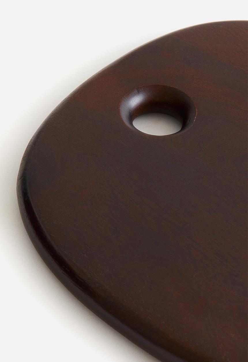 H&M - Small wooden serving board - dark brown