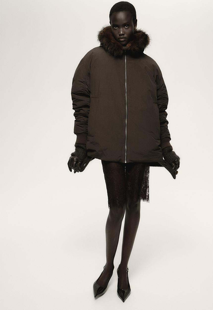 H&M - Padded jacket - dark brown